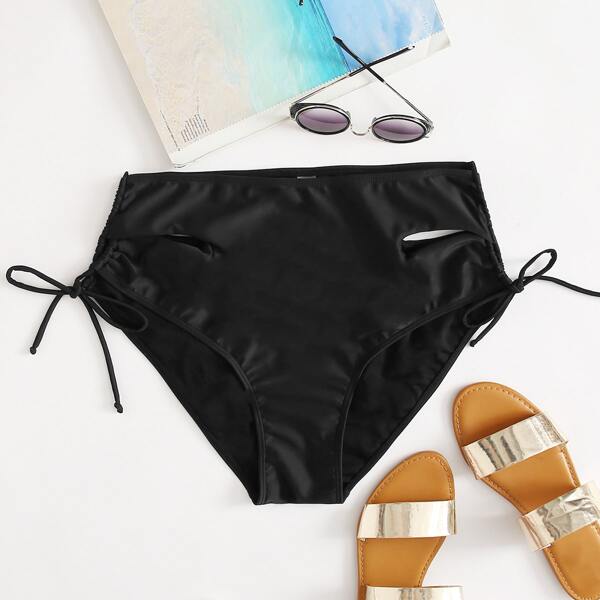 

Plus Cut-out Side Bikini Panty, Black