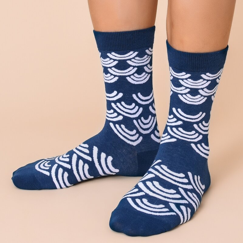 

Guys Graphic Socks, Blue