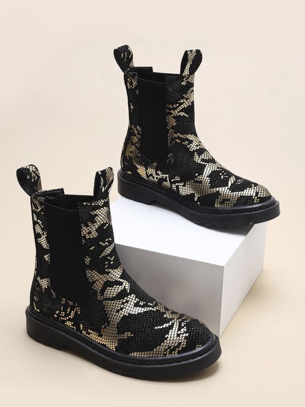 wide fit snakeskin boots