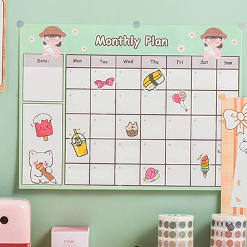 

1pack Schedule Random Memo Pad, Multicolor