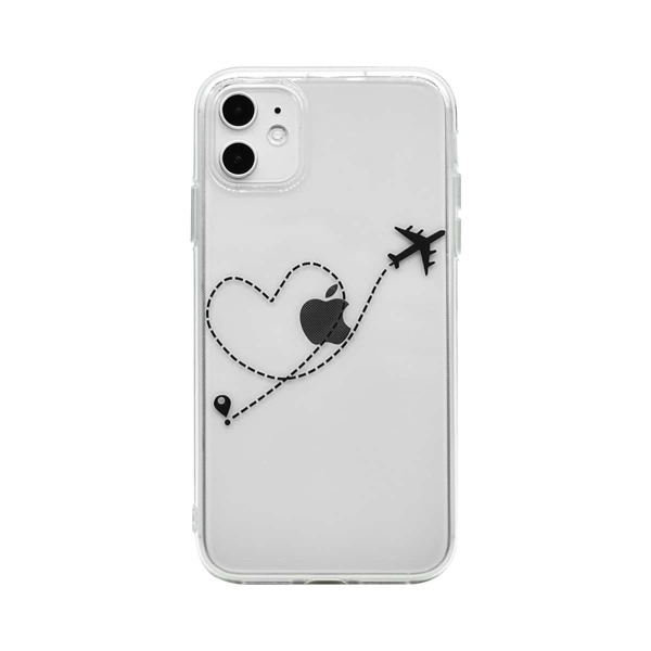 

Прозрачный чехол для iPhone с графическим принтом
