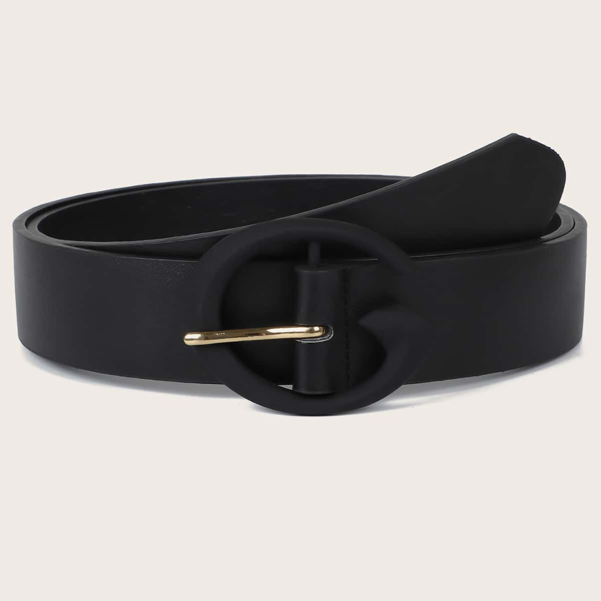 

Minimalist PU Leather Belt, Black