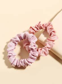 10pcs Simple Solid Scrunchie - Multicolor - View 3