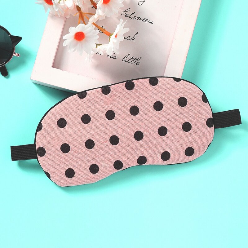 

Polka Dot Pattern Eye Cover, Pink