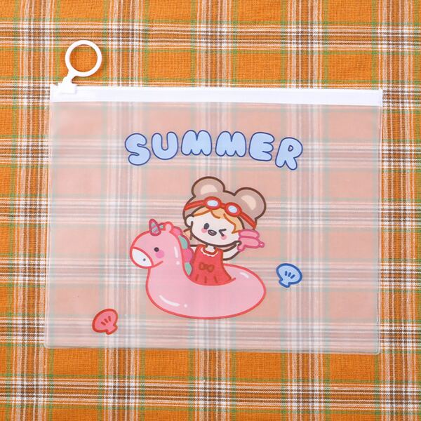 

1pc Cartoon Graphic Random File Pocket, Multicolor