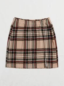 Muchica Falda ajustada mini de tartán - Multicolor - Ver 3