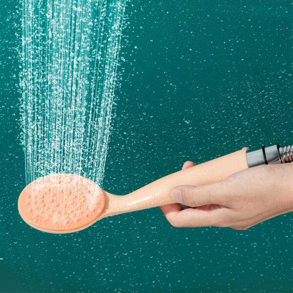 

1pc Plastic Shower Head, Baby pink