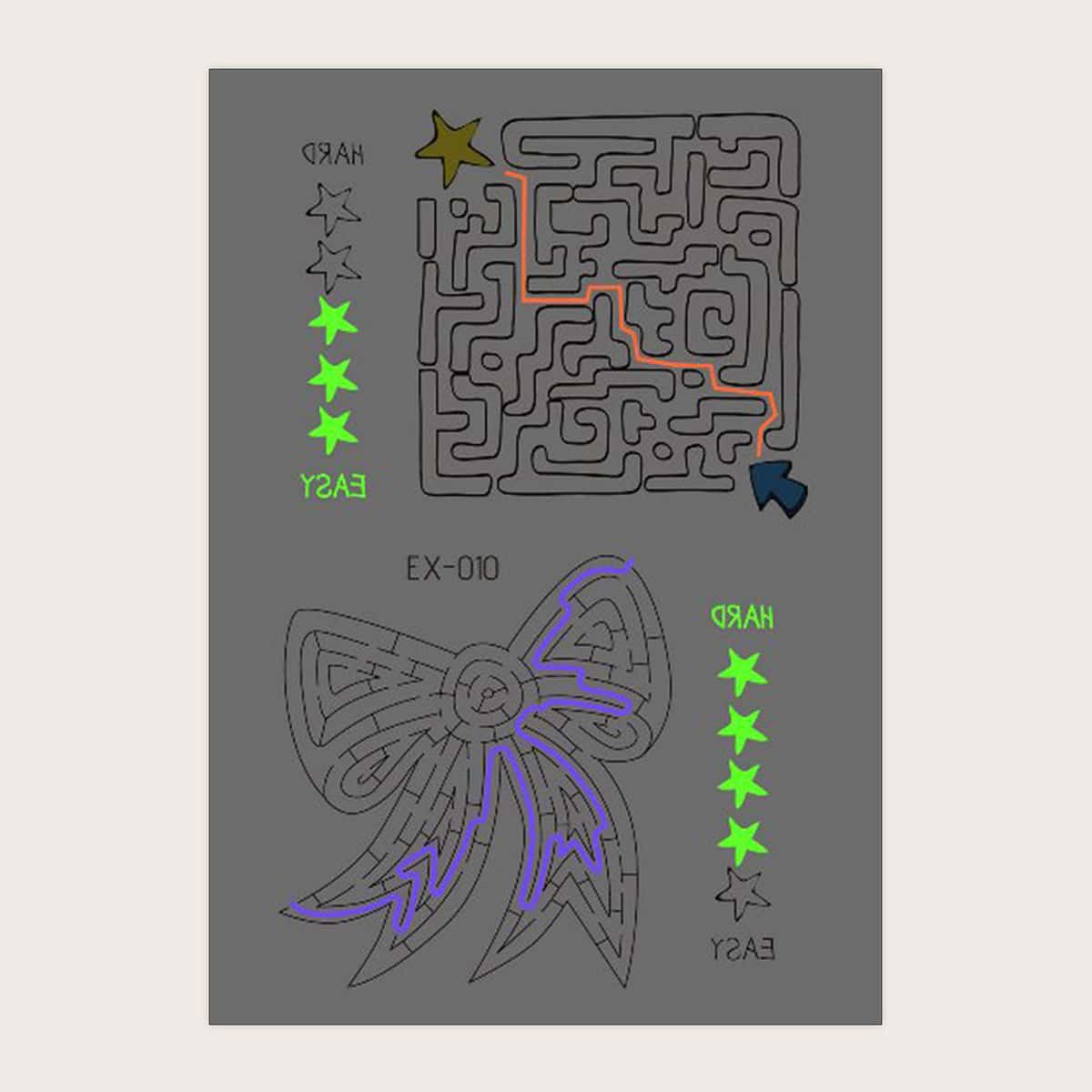 

1sheet Luminous Bow Pattern Tattoo Sticker, Multicolor
