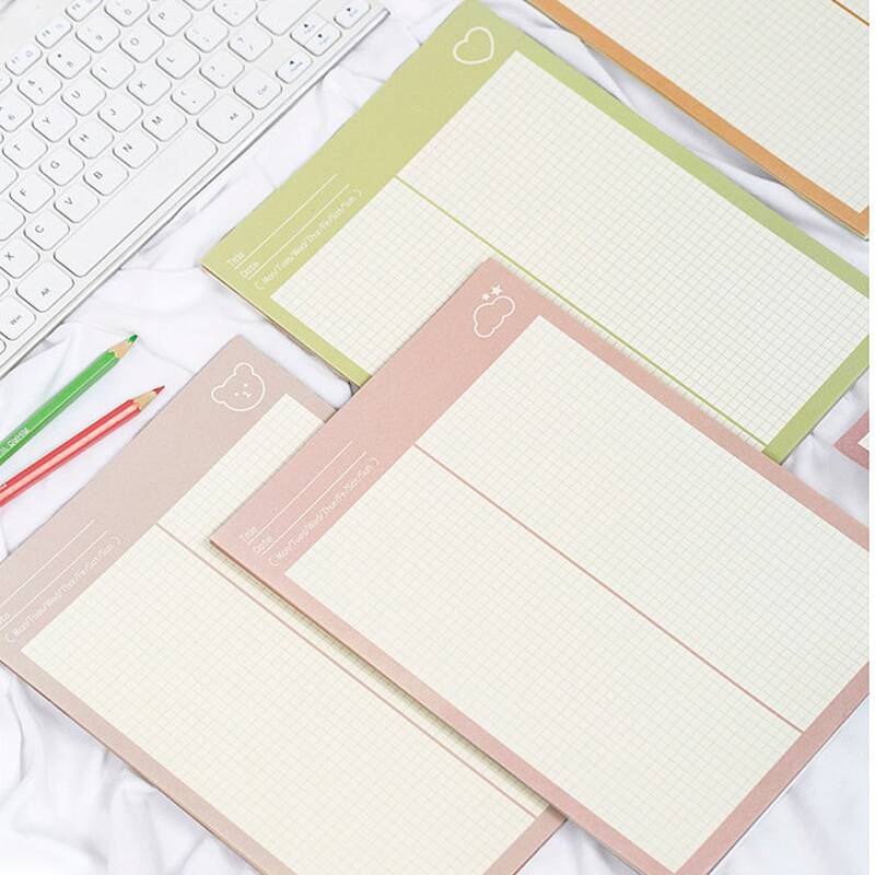 

1pack Random Grid Notebook, Multicolor
