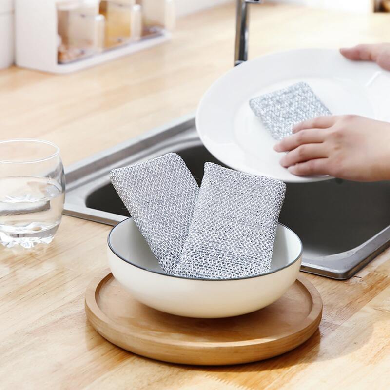 

3pcs Dishwashing Cleaning Brush, Grey