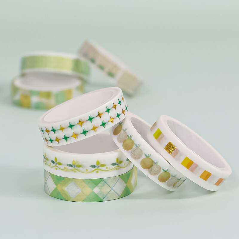 

10rolls Mixed Pattern DIY Tape, Multicolor