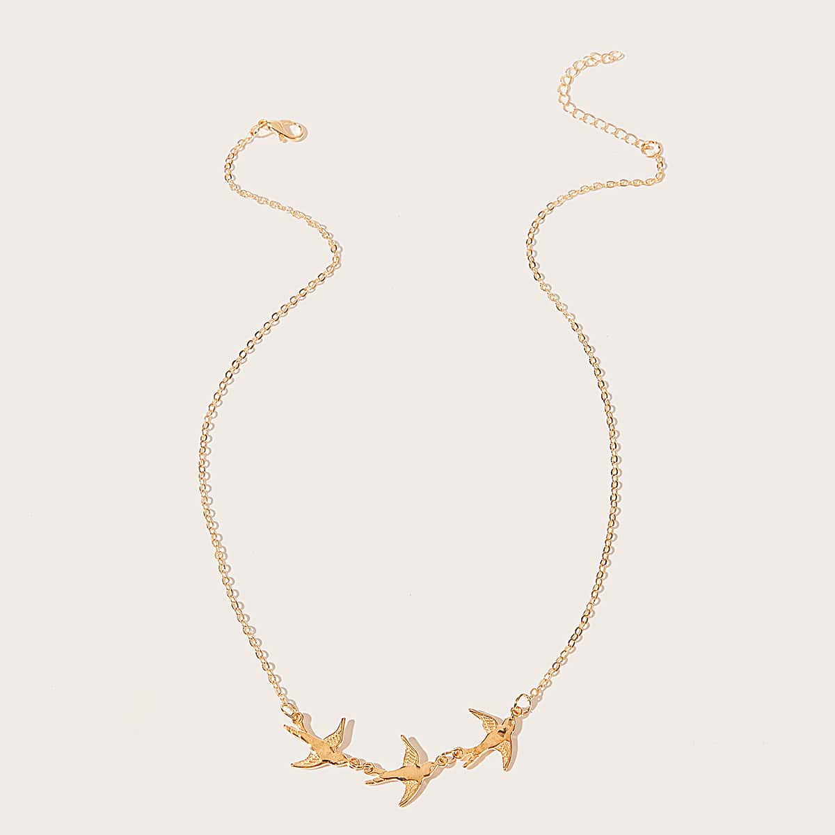 

Bird Pendant Chain Necklace, Gold