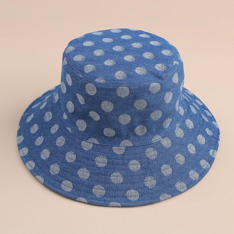 

Polka Dot Bucket Hat, Blue