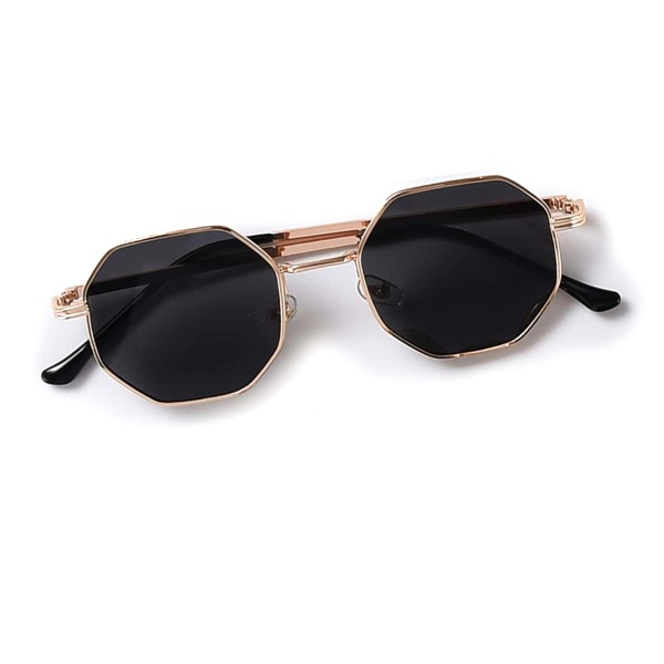 

Geo Frame Sunglasses, Black