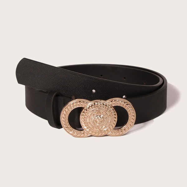 

Metal Buckle Belt, Black