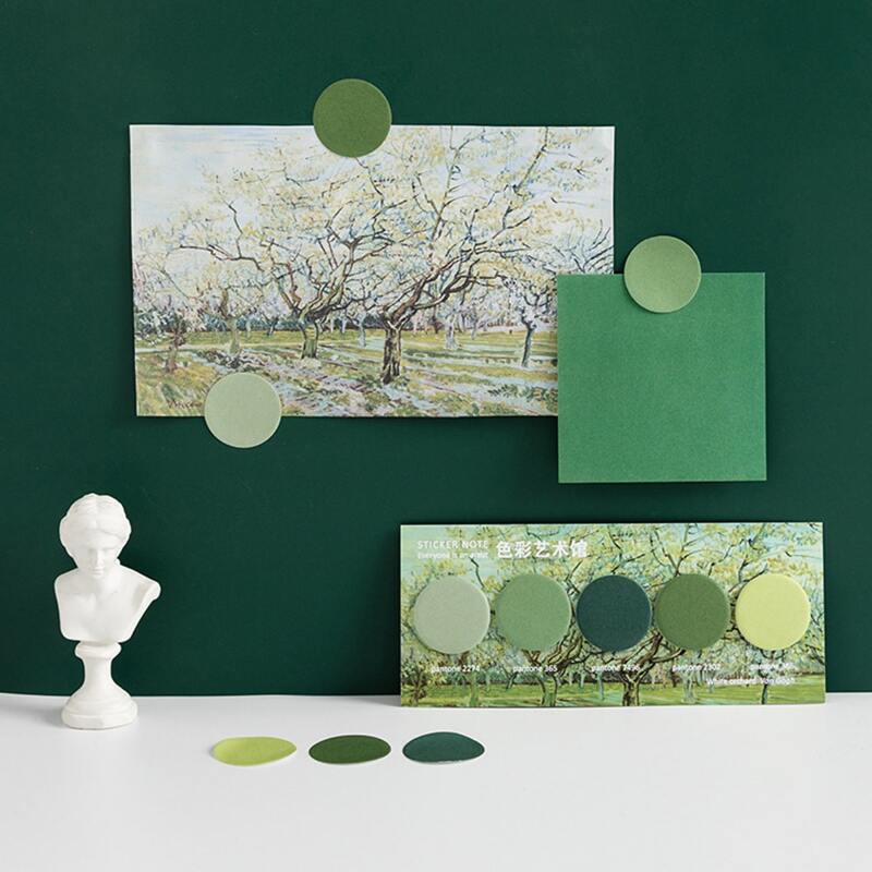 

1pack Random Round Sticky Note, Multicolor