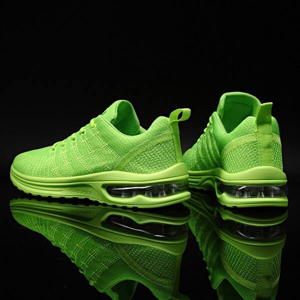

Men Lace-up Front Wide Fit Sneakers, Green