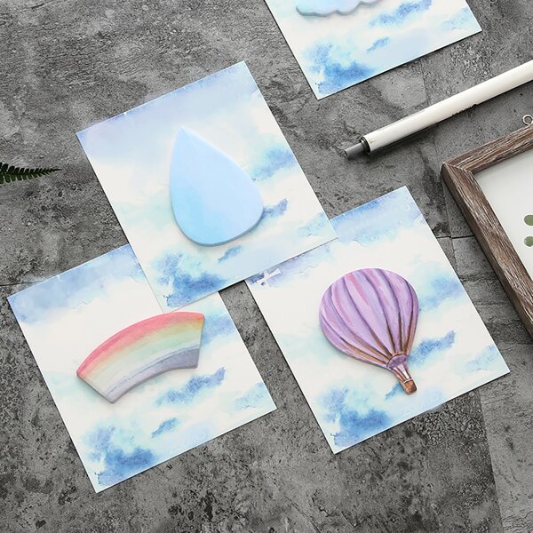 

2packs Creative Random Sticky Note, Multicolor
