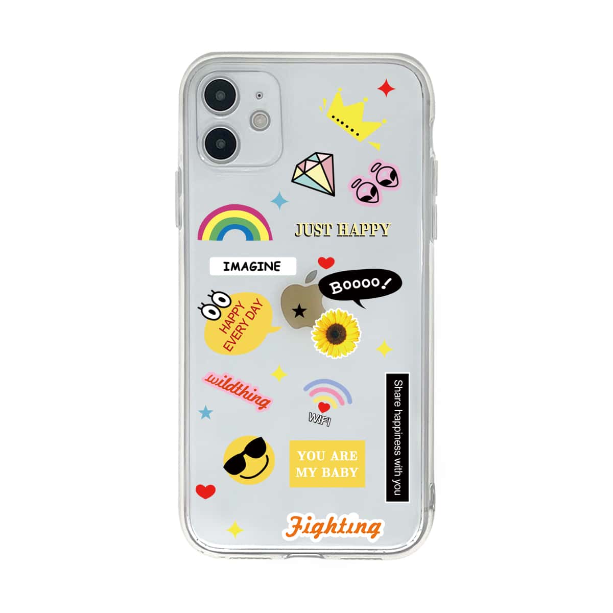 

Mix Pattern Clear iPhone Case