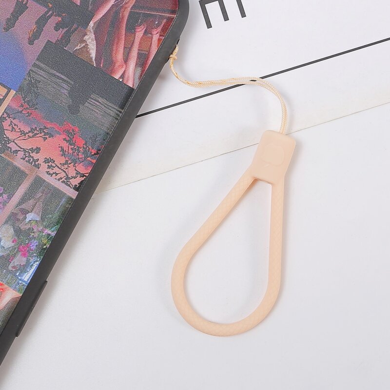 

Solid Silicone Phone Lanyard, Orange