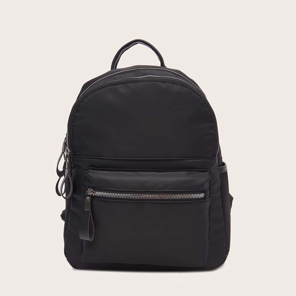 

Minimalist Pocket Front Backpack, Black