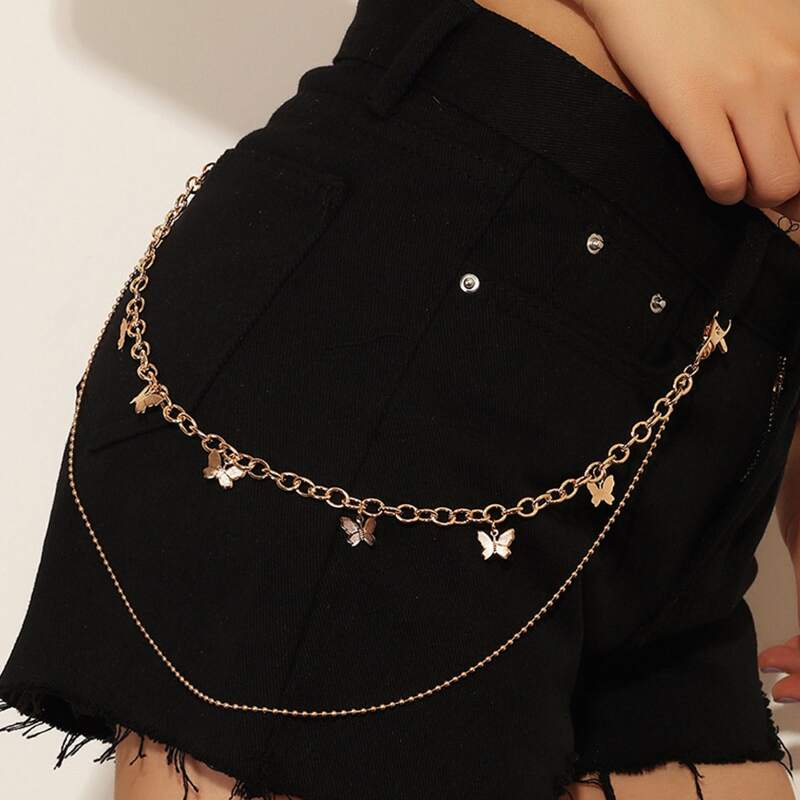 

Butterfly Chain Belt, Gold