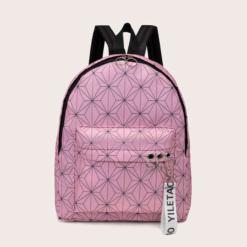 

Geo Ring Backpack, Pink