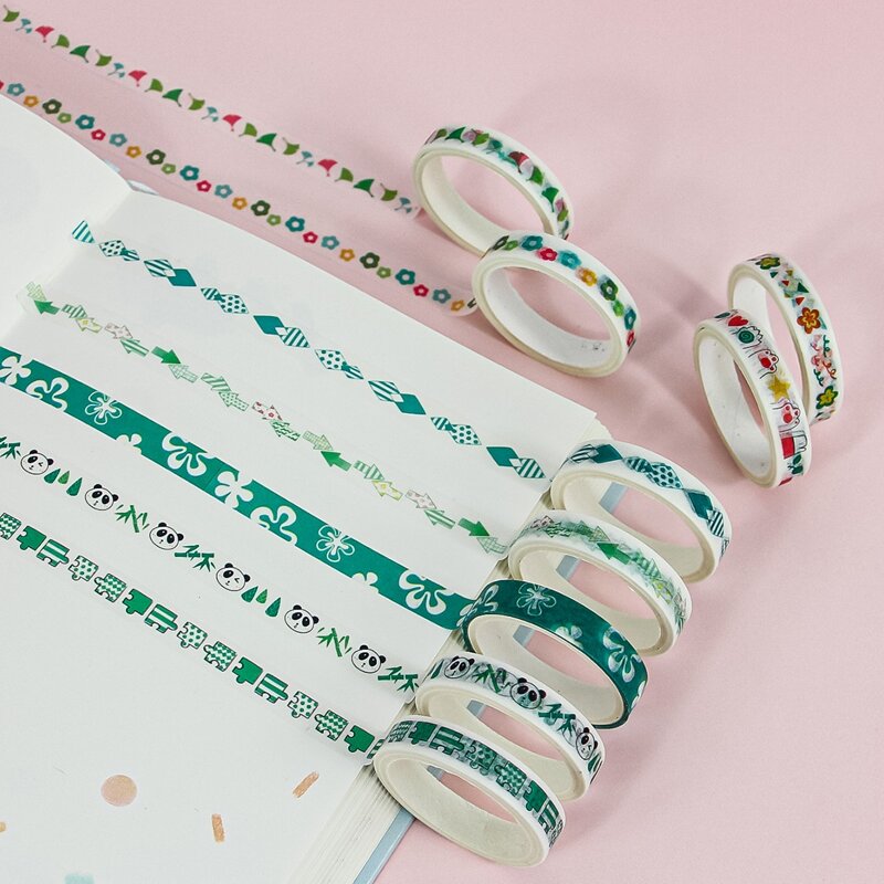 

12rolls Mixed Pattern DIY Tape, Multicolor