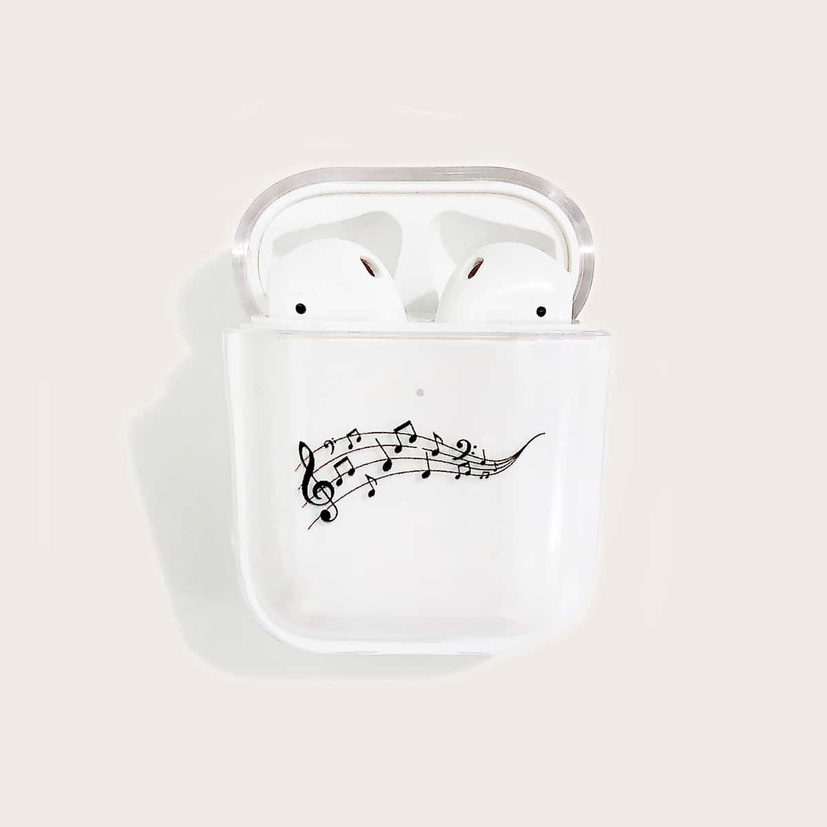 

Music Note Clear Airpods Case