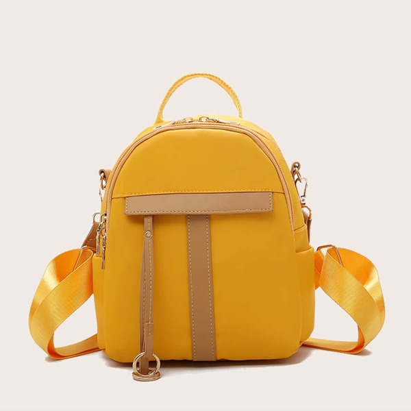 

Color Block Backpack, Yellow