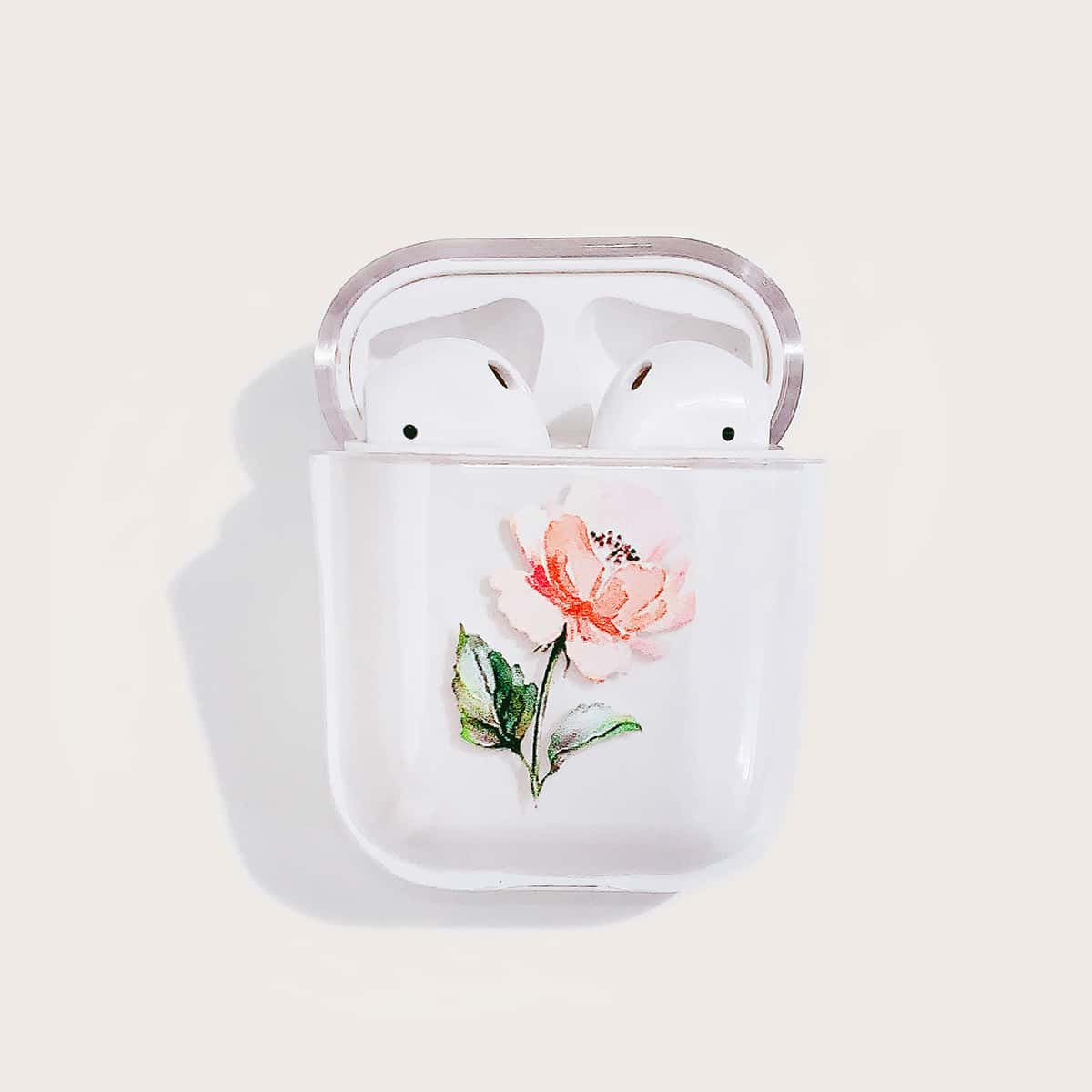 

Flower Clear Airpods Case