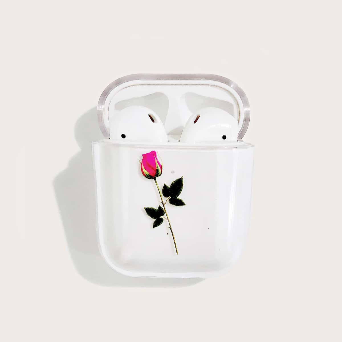

Flower Clear Airpods Case