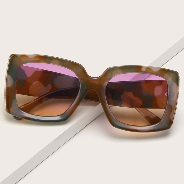 

Acrylic Frame Sunglasses, Multicolor