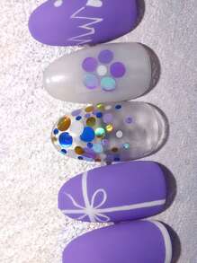 1盒亮片美甲裝飾 - 彩色 - 查看 2