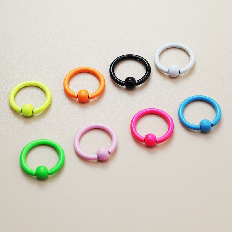 

8pcs Multi-purpose Nose Ring, Multicolor