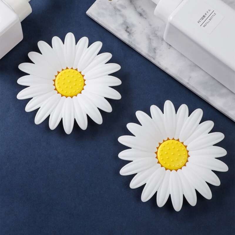 

1pc Daisy Shaped Soap Box, Multicolor