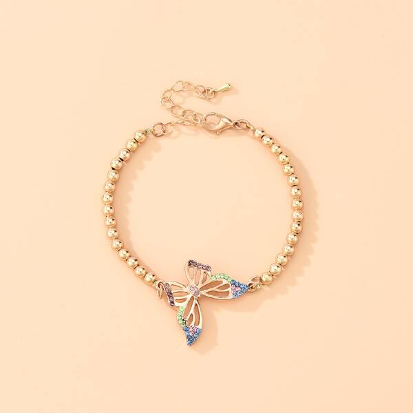 

Butterfly Decor Bracelet, Gold
