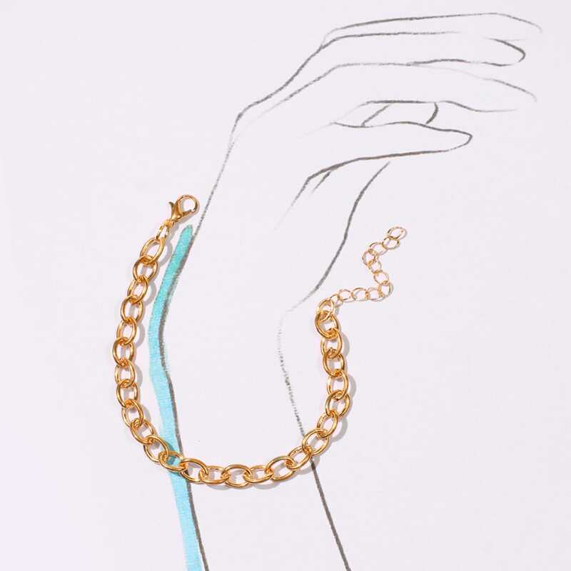 

Chunky Chain Bracelet, Gold