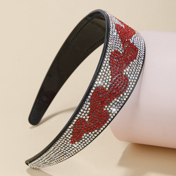 

Rhinestone Overlay Hair Hoop, Multicolor