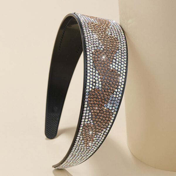 

Rhinestone Overlay Hair Hoop, Multicolor