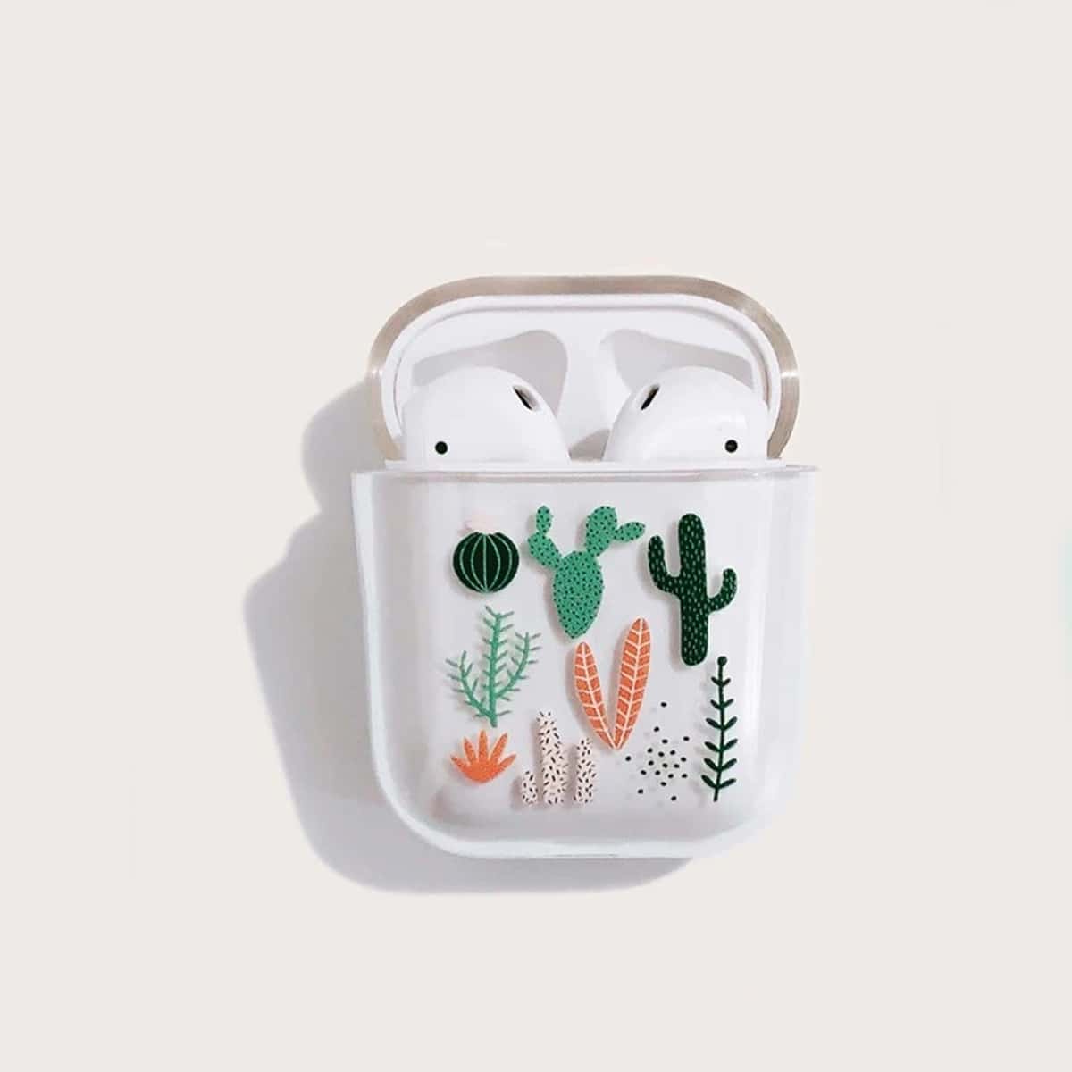 

Cactus Print Clear AirPods Case