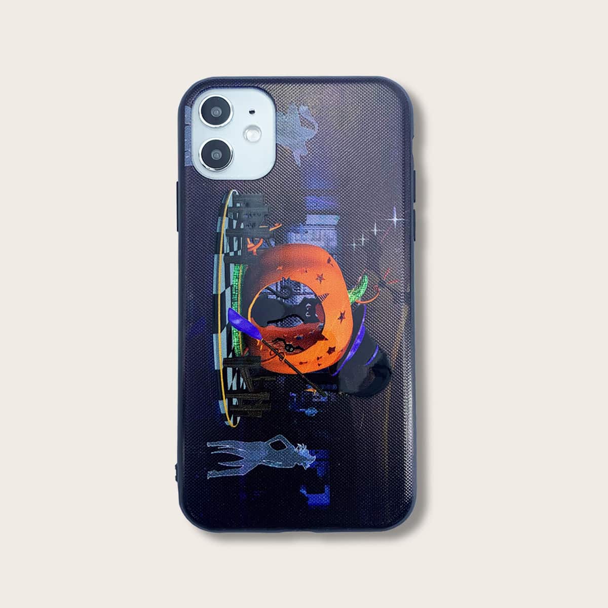 

Halloween Pumpkin & Cat iPhone Case, Multicolor
