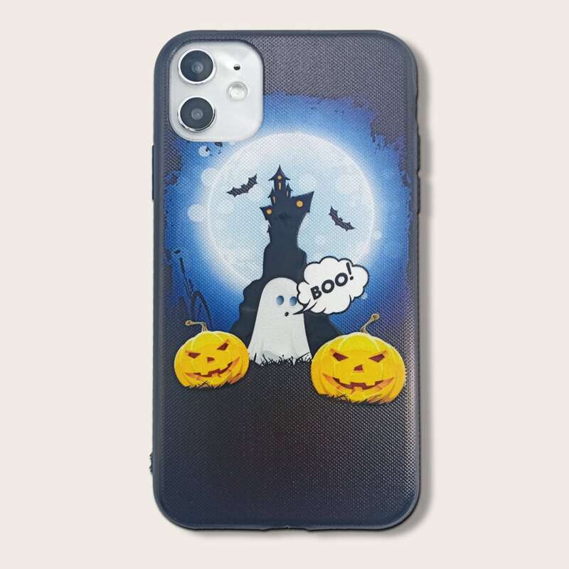 

Halloween Cartoon Graphic iPhone Case, Multicolor