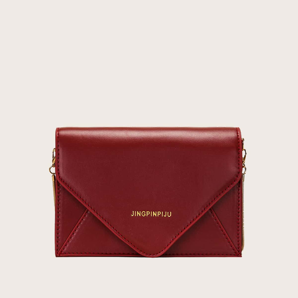 

Letter Envelope Chain Crossbody Bag, Red