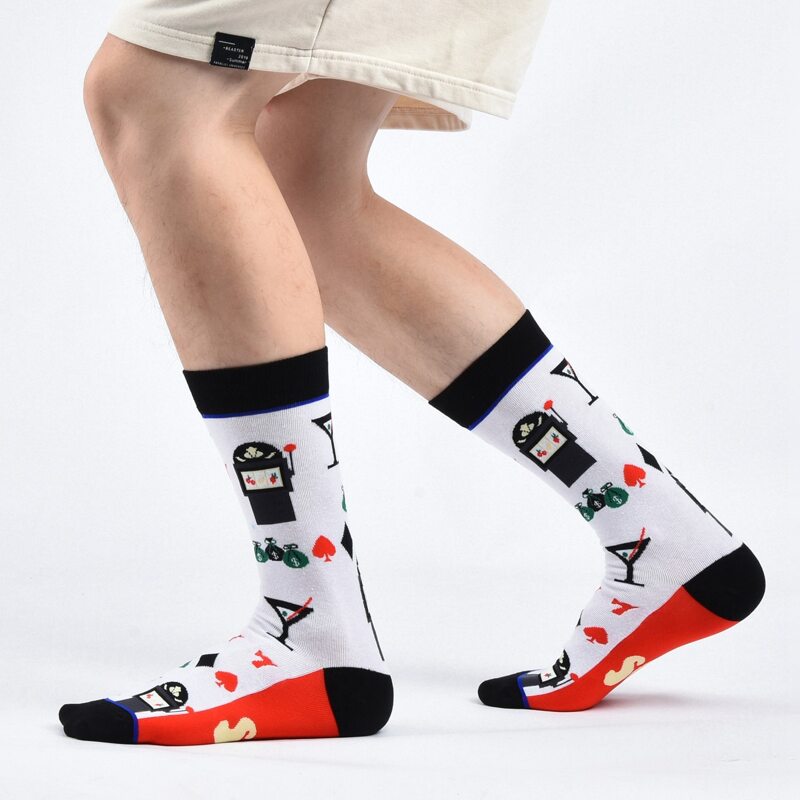 

Guys Cartoon Graphic Socks, Multicolor
