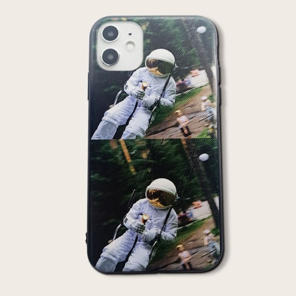 

Чехол для iPhone с принтом астронавта, Многоцветный