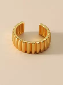 18KGP French Retro Ring For Women 1piece Dia1.7-1.8cm Adjustable - Yellow Gold - View 2