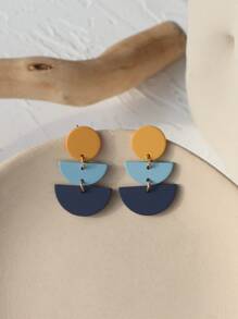 幾何耳墜 - 彩色 - 查看 2