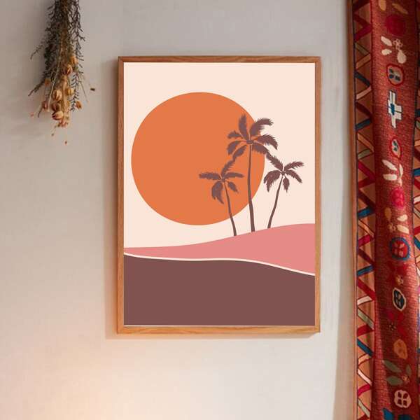 

Abstract Pattern Wall Painting Without Frame, Multicolor