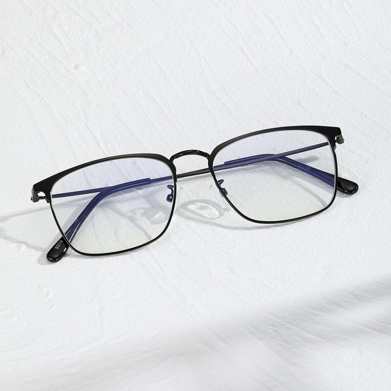 

Guys Square Frame Glasses, Black